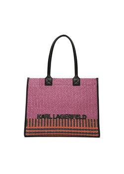 Torebka KARL LAGERFELD 231W3022 Pink Multi ze sklepu eobuwie.pl w kategorii Torby Shopper bag - zdjęcie 166822442