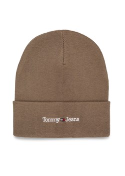Czapka Tommy Jeans Tjm Sport Beanie AM0AM11016 Brązowy ze sklepu eobuwie.pl w kategorii Czapki zimowe męskie - zdjęcie 166825104
