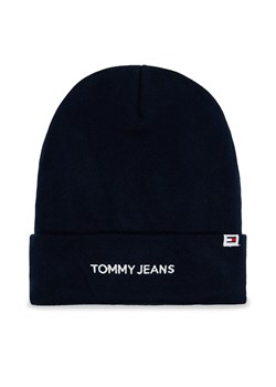 Czapka Tommy Jeans Linear Logo AM0AM12025 Dark Night Navy C1G ze sklepu eobuwie.pl w kategorii Czapki zimowe męskie - zdjęcie 166827292