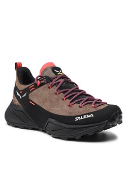 Trekkingi Salewa Ws Dropline Leather 61394 7953 Bungee Cord/Black ze sklepu eobuwie.pl w kategorii Buty trekkingowe damskie - zdjęcie 166828003