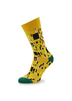 Skarpety wysokie unisex Curator Socks Kiss Żółty ze sklepu eobuwie.pl w kategorii Skarpetki męskie - zdjęcie 166829064