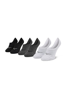 Zestaw 3 par stopek męskich Mizuno Super Short Socks 3P J2GX005577 White/Black/Grey ze sklepu eobuwie.pl w kategorii Skarpetki damskie - zdjęcie 166833233