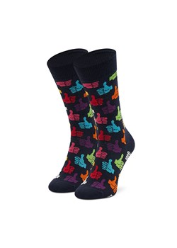 Skarpety wysokie unisex Happy Socks THU01-6550 Granatowy ze sklepu eobuwie.pl w kategorii Skarpetki męskie - zdjęcie 166833801