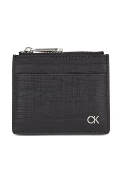 Etui na karty kredytowe Calvin Klein Ck Must Cardholder W/Zip K50K510885 Czarny ze sklepu eobuwie.pl w kategorii Portfele damskie - zdjęcie 166840703
