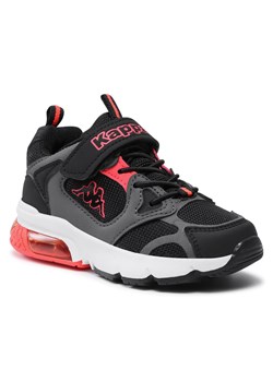 Sneakersy Kappa 260891K Black/Coral ze sklepu eobuwie.pl w kategorii Buty sportowe dziecięce - zdjęcie 166841481