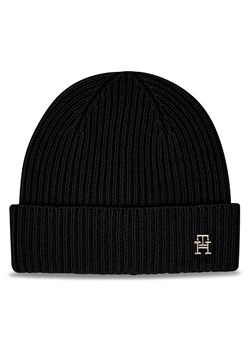 Czapka Tommy Hilfiger Cashmere Chic Beanie AW0AW15321 Czarny ze sklepu eobuwie.pl w kategorii Czapki zimowe damskie - zdjęcie 166841911