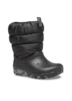 Śniegowce Crocs Crocs Classic Neo Puff Boot T 207683 Black 001 ze sklepu eobuwie.pl w kategorii Buty zimowe dziecięce - zdjęcie 166845620