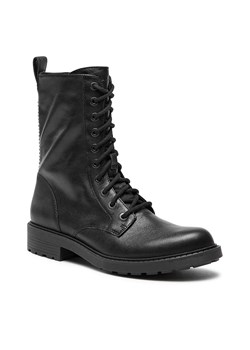 Trapery Clarks Orinoco2 Style 261636234 Black Leather ze sklepu eobuwie.pl w kategorii Workery damskie - zdjęcie 166850343