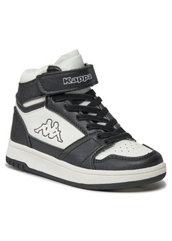 Sneakersy Kappa Logo Basil Md Ev Kid 321F4UW White/Black A02 ze sklepu eobuwie.pl w kategorii Trampki dziecięce - zdjęcie 166851670