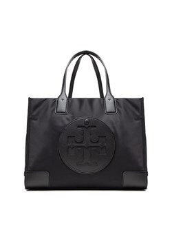 Torebka Tory Burch Ella Small Tote 88578 Czarny ze sklepu eobuwie.pl w kategorii Torby Shopper bag - zdjęcie 166853143