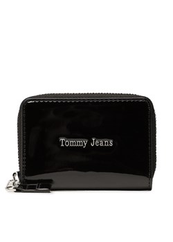 Mały Portfel Damski Tommy Jeans Tjw Must Small Za Patent AW0AW14974 Czarny ze sklepu eobuwie.pl w kategorii Portfele damskie - zdjęcie 166854183