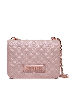 Torebka LOVE MOSCHINO JC4000PP0HLA0635 Rose Gold Laminato ze sklepu eobuwie.pl w kategorii Kopertówki - zdjęcie 166855701