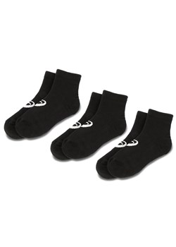 Zestaw 3 par niskich skarpet unisex Asics 3PPK Quarter Sock 155205 Black 0900 ze sklepu eobuwie.pl w kategorii Skarpetki damskie - zdjęcie 166856343