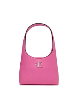 Torebka Calvin Klein Jeans Minimal Monogram Shoulder Bag K60K610843 Różowy ze sklepu eobuwie.pl w kategorii Kuferki - zdjęcie 166859304