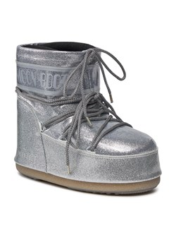 Śniegowce Moon Boot Low Glitter 14094400002 Silver 002 ze sklepu eobuwie.pl w kategorii Śniegowce damskie - zdjęcie 166860004