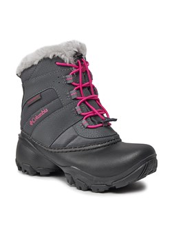 Śniegowce Columbia Youth Rope Tow™ Iii Waterproof 1637841 Dark Grey/ Haute Pink 089 ze sklepu eobuwie.pl w kategorii Buty zimowe dziecięce - zdjęcie 166863354