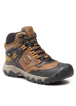 Trekkingi Keen Ridge Flex Mid Wp M 1025666 Brązowy ze sklepu eobuwie.pl w kategorii Buty trekkingowe męskie - zdjęcie 166863532