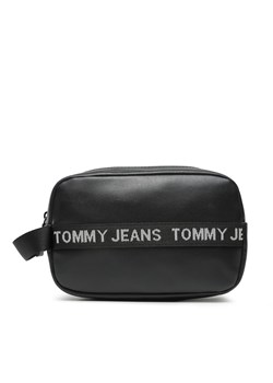 Kosmetyczka Tommy Jeans Tjm Essential Leather Washbag AM0AM11425 BDS ze sklepu eobuwie.pl w kategorii Kosmetyczki męskie - zdjęcie 166865900
