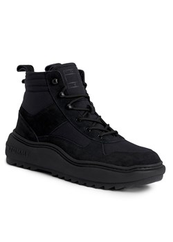 Trzewiki Tommy Jeans Tjm Mix Material Boot EM0EM01245 Black BDS ze sklepu eobuwie.pl w kategorii Buty zimowe męskie - zdjęcie 166866510