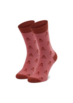 Skarpety Wysokie Męskie Dots Socks SX-413-R Różowy ze sklepu eobuwie.pl w kategorii Skarpetki damskie - zdjęcie 166870530