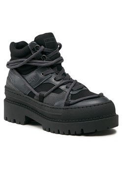 Trapery Tommy Jeans Tjw Hybrid Boot EN0EN02338 Black / New Charcoal BDS ze sklepu eobuwie.pl w kategorii Workery damskie - zdjęcie 166870860
