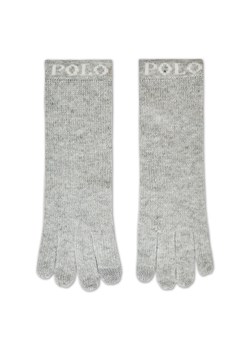 Rękawiczki Damskie Polo Ralph Lauren 455907235002 Grey ze sklepu eobuwie.pl w kategorii Rękawiczki damskie - zdjęcie 166875913