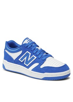 Sneakersy New Balance GSB480WH Niebieski ze sklepu eobuwie.pl w kategorii Buty sportowe dziecięce - zdjęcie 166878380