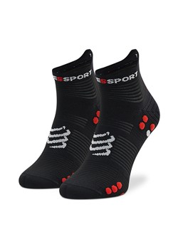 Skarpety wysokie unisex Compressport Pro Racing Socks V4.0 Run Low XU00047B_906 Black/Red ze sklepu eobuwie.pl w kategorii Skarpetki męskie - zdjęcie 166880902