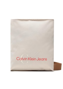 Saszetka Calvin Klein Jeans Sport Essentials Flatpack S Tt K50K508887 Beżowy ze sklepu eobuwie.pl w kategorii Torby męskie - zdjęcie 166881453