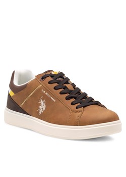 Sneakersy U.S. Polo Assn. ROKKO001M/CU1 Brązowy ze sklepu eobuwie.pl w kategorii Trampki męskie - zdjęcie 166883680