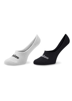 Skarpety stopki unisex adidas Thin Linear Ballerina Socks 2 Pairs HT3448 Biały ze sklepu eobuwie.pl w kategorii Skarpetki męskie - zdjęcie 166885441