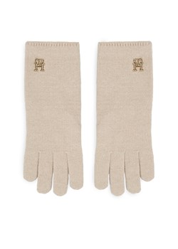 Rękawiczki Damskie Tommy Hilfiger Limitless Chic Wool Gloves AW0AW15359 Cashmere Creme ABH ze sklepu eobuwie.pl w kategorii Rękawiczki damskie - zdjęcie 166886410