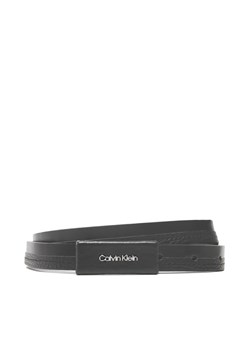 Pasek Damski Calvin Klein Daily Dressed Plaque 2cm Belt K60K610499 Czarny ze sklepu eobuwie.pl w kategorii Paski damskie - zdjęcie 166886633