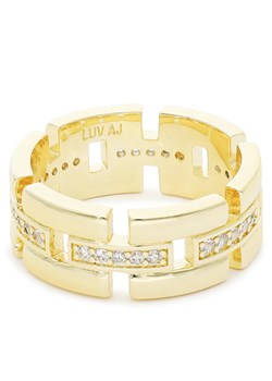 Pierścionek Luv AJ Rossi Cigar Ring FW22-R-RCR-G Złoty ze sklepu eobuwie.pl w kategorii Pierścionki - zdjęcie 166888160