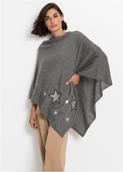 Poncho w gwiazdy z cekinów ze sklepu bonprix w kategorii Poncza - zdjęcie 166895614