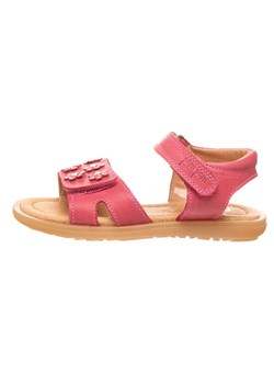 POM POM Skórzane sandały w kolorze różowym ze sklepu Limango Polska w kategorii Sandały dziecięce - zdjęcie 166930314