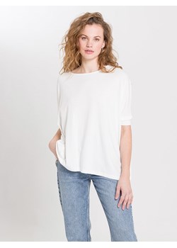 Cross Jeans Koszulka w kolorze białym ze sklepu Limango Polska w kategorii Bluzki damskie - zdjęcie 166930693