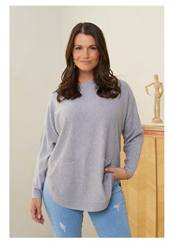 Curvy Lady Sweter w kolorze szarym ze sklepu Limango Polska w kategorii Swetry damskie - zdjęcie 166930731