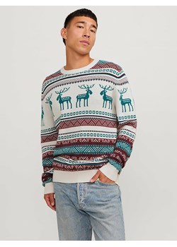 Jack &amp; Jones Sweter &quot;Xmas Snowball&quot; w kolorze biało-błękitnym ze sklepu Limango Polska w kategorii Swetry męskie - zdjęcie 166931053