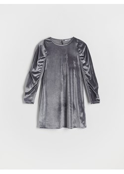 Reserved - Sukienka z marszczeniami - ciemnoszary ze sklepu Reserved w kategorii Sukienki dziewczęce - zdjęcie 166932942