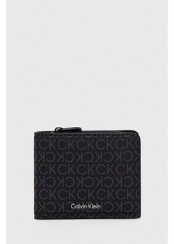 Calvin Klein portfel męski kolor czarny ze sklepu ANSWEAR.com w kategorii Portfele męskie - zdjęcie 166936100