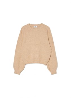 Cropp - Beżowy sweter - beżowy ze sklepu Cropp w kategorii Swetry damskie - zdjęcie 166947610