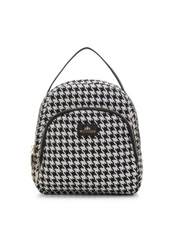 Damski plecak wzorzysty mały biało-czarny ze sklepu WITTCHEN w kategorii Plecaki - zdjęcie 166948862