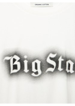 Koszulka męska bawełniana z nadrukiem biała Seddel 100 ze sklepu Big Star w kategorii T-shirty męskie - zdjęcie 166958881