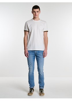 Koszulka męska z krótkim rękawem biała Gantererr 100 ze sklepu Big Star w kategorii T-shirty męskie - zdjęcie 166958900