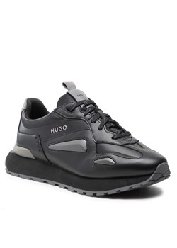 Sneakersy Hugo Cubite Runn 50480462 10228535 01 Black 001 ze sklepu eobuwie.pl w kategorii Buty sportowe męskie - zdjęcie 166964330