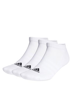 Skarpety stopki unisex adidas Cushioned Low-Cut Socks 3 Pairs HT3434 Biały ze sklepu eobuwie.pl w kategorii Skarpetki damskie - zdjęcie 166964913