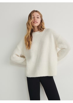 Reserved - Sweter z domieszką alpaki - złamana biel ze sklepu Reserved w kategorii Swetry damskie - zdjęcie 166967523