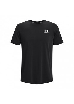 Męski t-shirt z nadrukiem Under Armour UA Icon Fleece Crew - czarny ze sklepu Sportstylestory.com w kategorii T-shirty męskie - zdjęcie 166968420