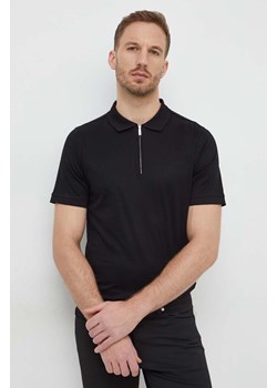 Karl Lagerfeld polo bawełniane kolor czarny z aplikacją ze sklepu ANSWEAR.com w kategorii T-shirty męskie - zdjęcie 166977081
